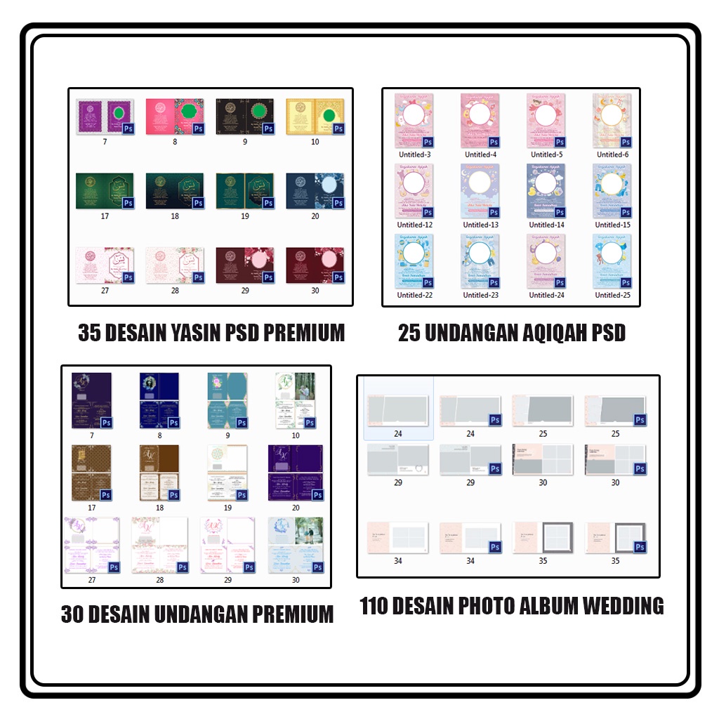 PAKET TEMPLATE DESAIN PSD PREMIUM V5 + BONUS