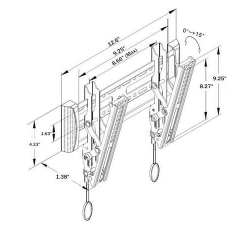 Bracket TV 17&quot; - 37&quot; LED North Bayou NBC1T With Water Pass