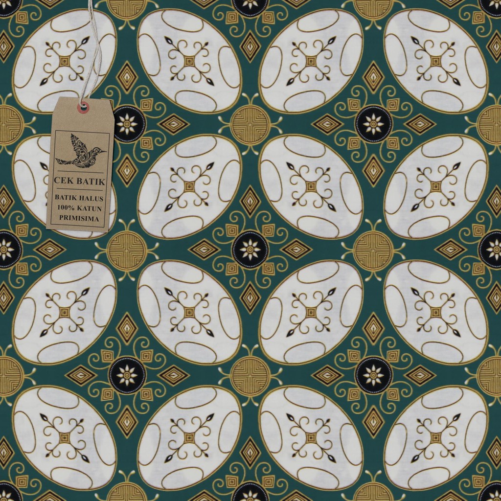 Kain Batik Motif Kawung Hijau Soft Shopee Indonesia Batik motif kawung harga
