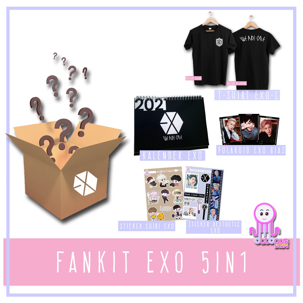 

FANKIT EXO 5in1 KALENDER 2021UNOFFICIAL/S-XXXL