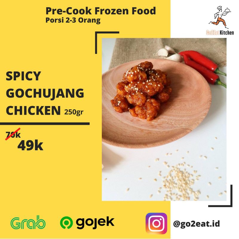 

Frozen Food Home Made Spicy Gochujang Chicken by Go2Eat Kitchen | Ayam Goreng Korea | Korean Chicken