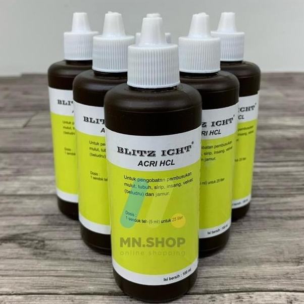 Obat Ikan Kuning Acriflavine HCL 100ml Blitz ICHT ACRI