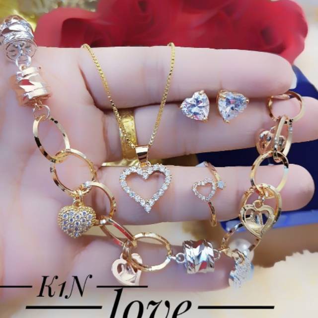 Xuping set perhiasan lapis emas 24k 0509