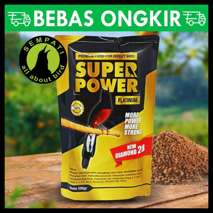 Super Power Platinum Voer Pur Murai Batu Pakan Burung Murai Kacer Plas