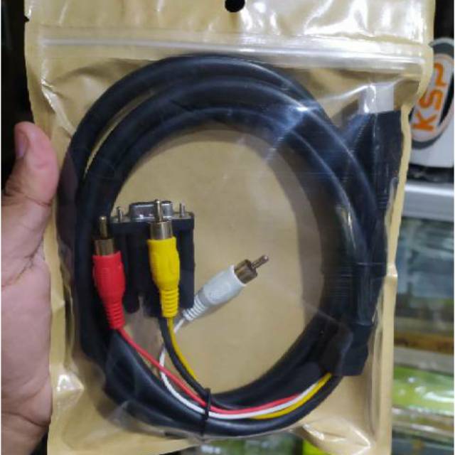 Kabel HDMI Ke RCA Tv Tabung / PC