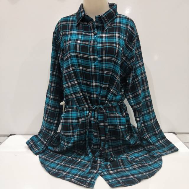 BAJU TUNIK WANITA FLANEL EFIRY E38 | BAJU WANITA LENGAN PANJANG