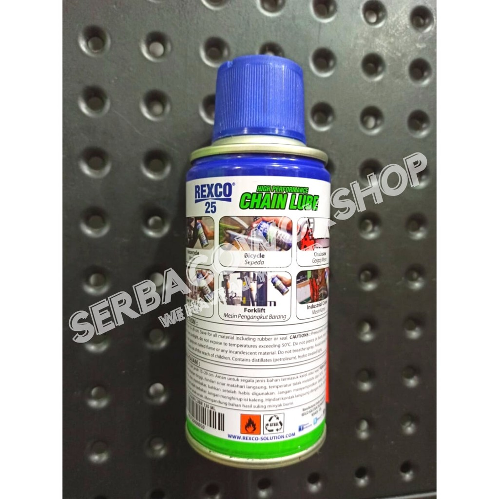 REXCO Chainlube 25 120 ml Pelumas Minyak Rantai Sepeda Motor Khusus AREA JAWA Termurah Berkualitas