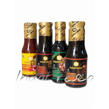 

Kikkoman Paket Bumbu Halal Kecap asin+Manis+Oyster+Gochujang