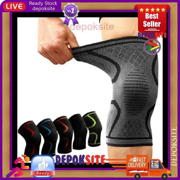 Aolikes 7718 Knee Pad Braces Elastis Nylon Sport Pelindung Lutut KneePad Deker Lutut Aolikes