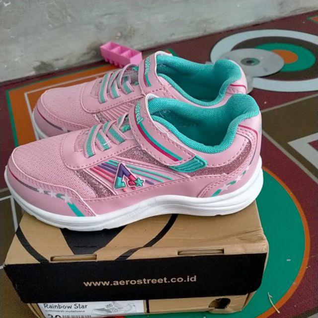 Aerostreet 29-32 RainbowStar Pink - Sepatu Sneakers Casual