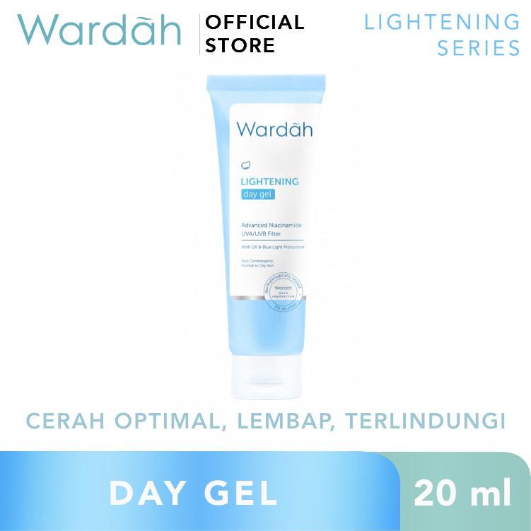 Wardah Lightening Day Gel With Advanced Niacinamide UVA UVB Filter 20ml &amp; 30g