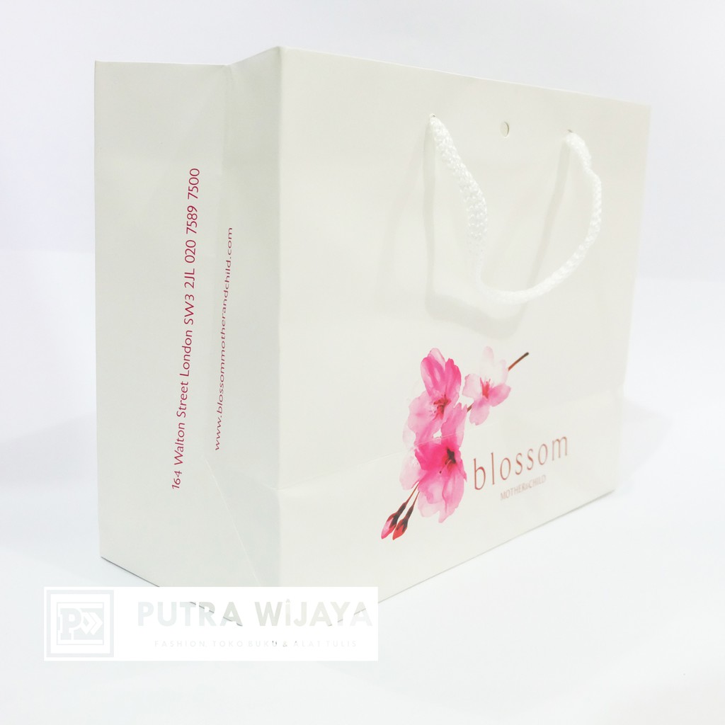 

Paper Bag (Tas Kertas) Import Blossom Putih