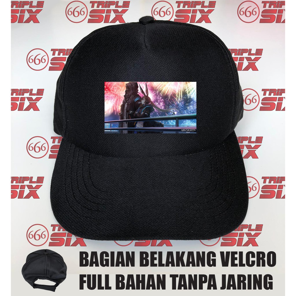 Topi Baseball Velcro Arknights Doctor Dokutah Amiya Fireworks