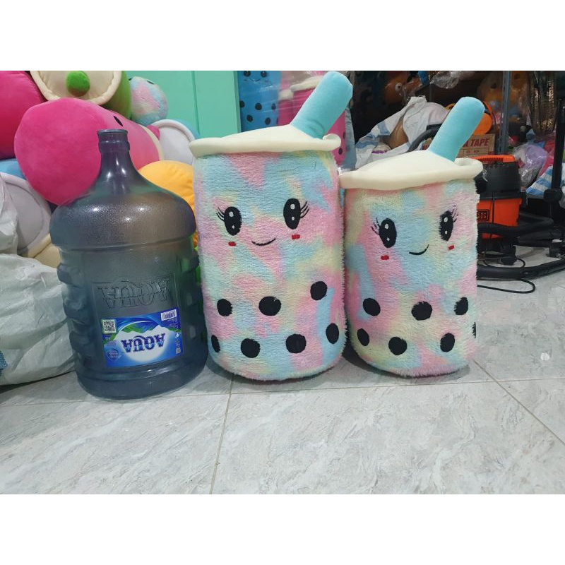 BONEKA BOBA BUBLE MILK TEA RAINBOW XL