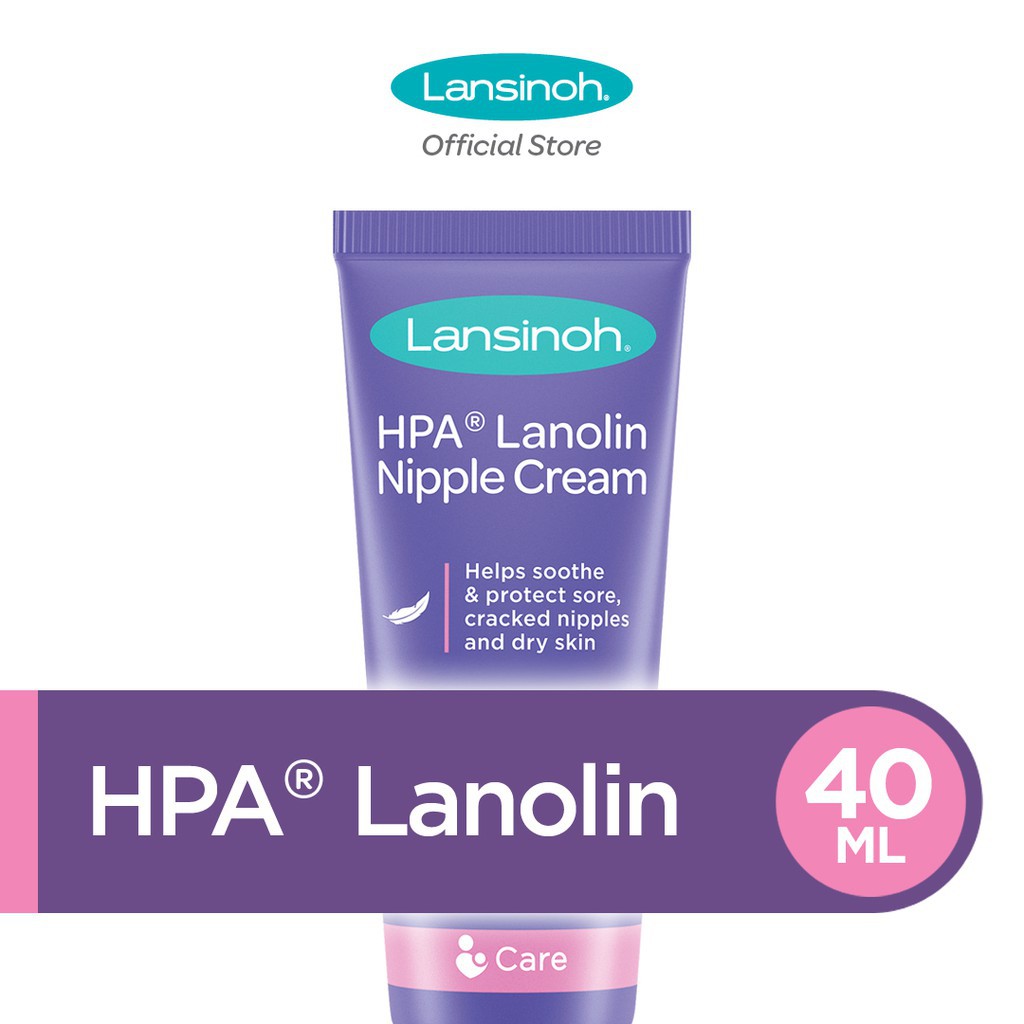 Lansinoh HPA Lanolin nipple cream 10ml &amp; 40ml / salep puting lecet / lansinoh BPOM indonesia / cream penyembuh puting sakit, perih, dan lecet/ krim pelembab puting ibu menyusui / perawatan nipple