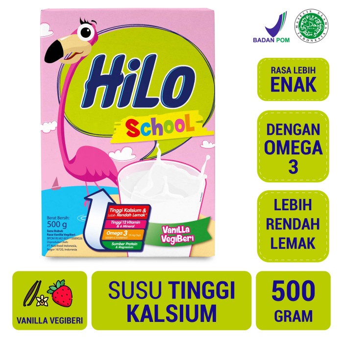 

Ee51 Hilo School Vanilla Vegiberi 500Gr - Susu Tinggi Kalsium 6Gggddv