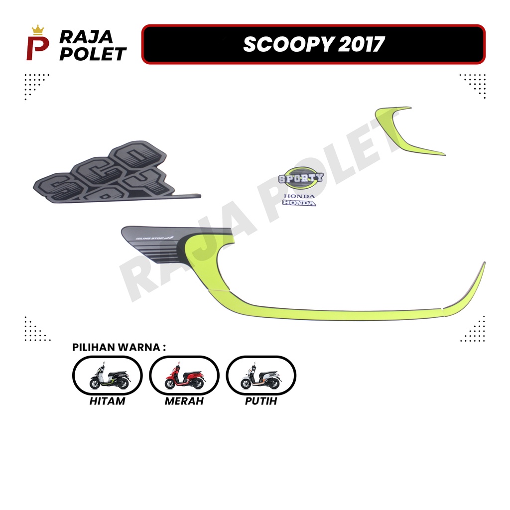 STRIPING STIKER MOTOR SCOOPY 2017 (1SET) [Raja Polet]