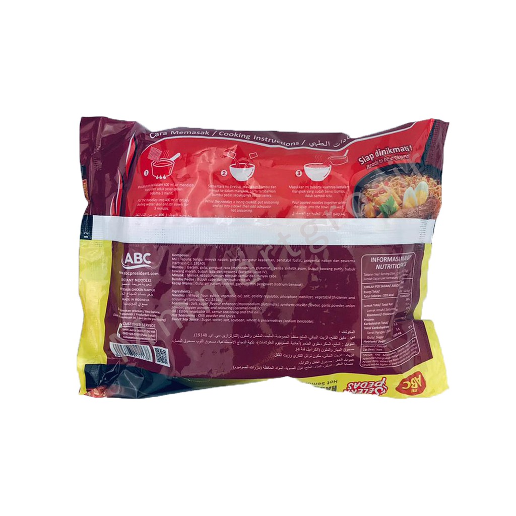 MIE ABC SELERA PEDAS 6 VARIAN RASA