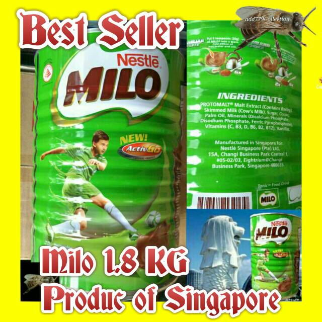 

NESTLE MILO KALENG 1.8KG NEW ACTIV GO LOWER IN SUGAR ASLI BUATAN SINGAPORE