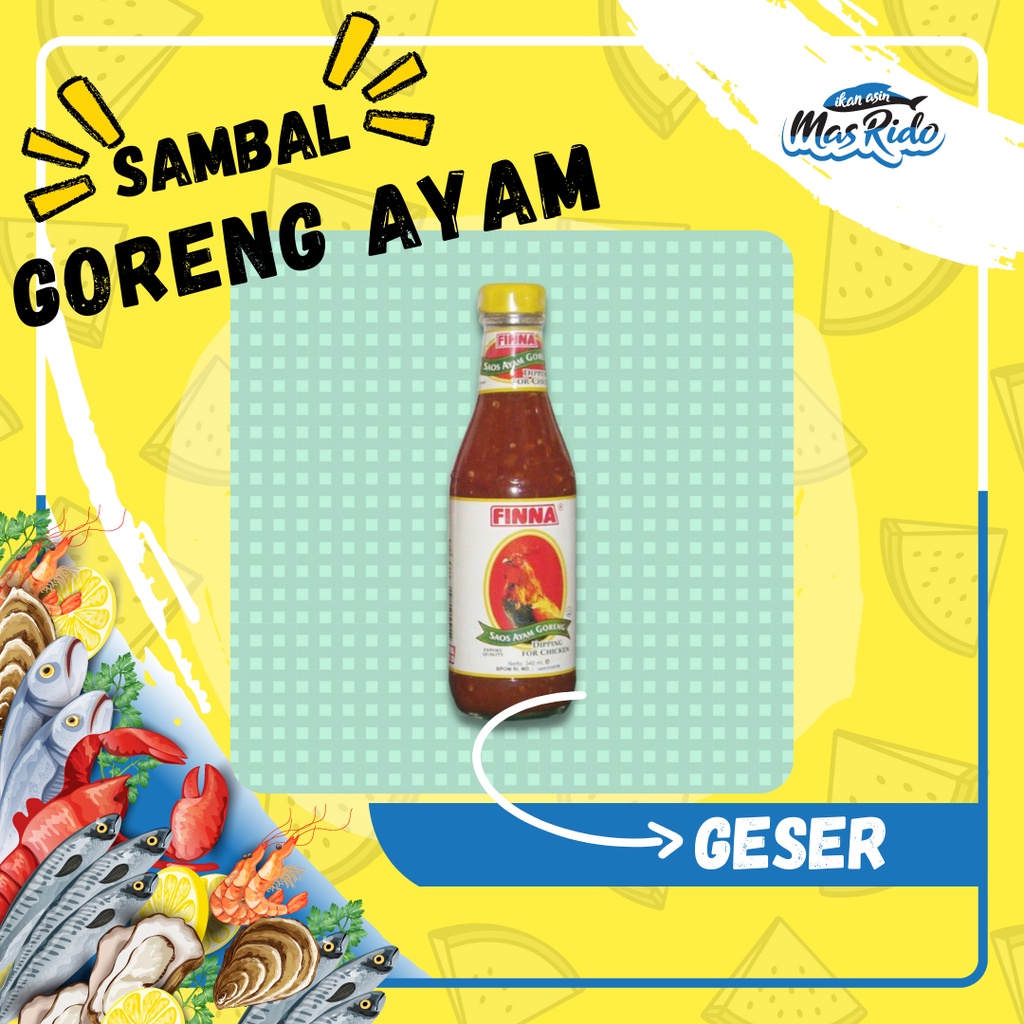 

Dipping For Fried Chicken Finna Saus Sambal Ayam Goreng Praktis 340 Ml
