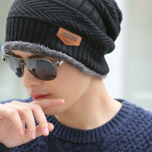 ► import Kupluk pria kupluk banie kupl kupluk rajut beanie / topi pria import murah Q4X0 ♦