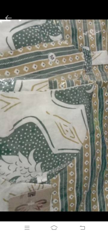 Tey-17 Batik Wanita Asj Sa Hrb026 Kenongo Kemeja Tosca Pendek