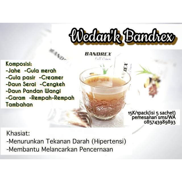 

Wedang Bandrek serbuk