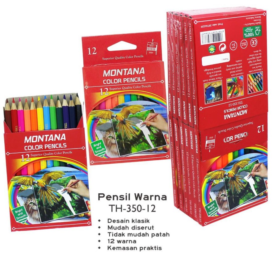 Pensil colour Pensil warna MONTANA pendek