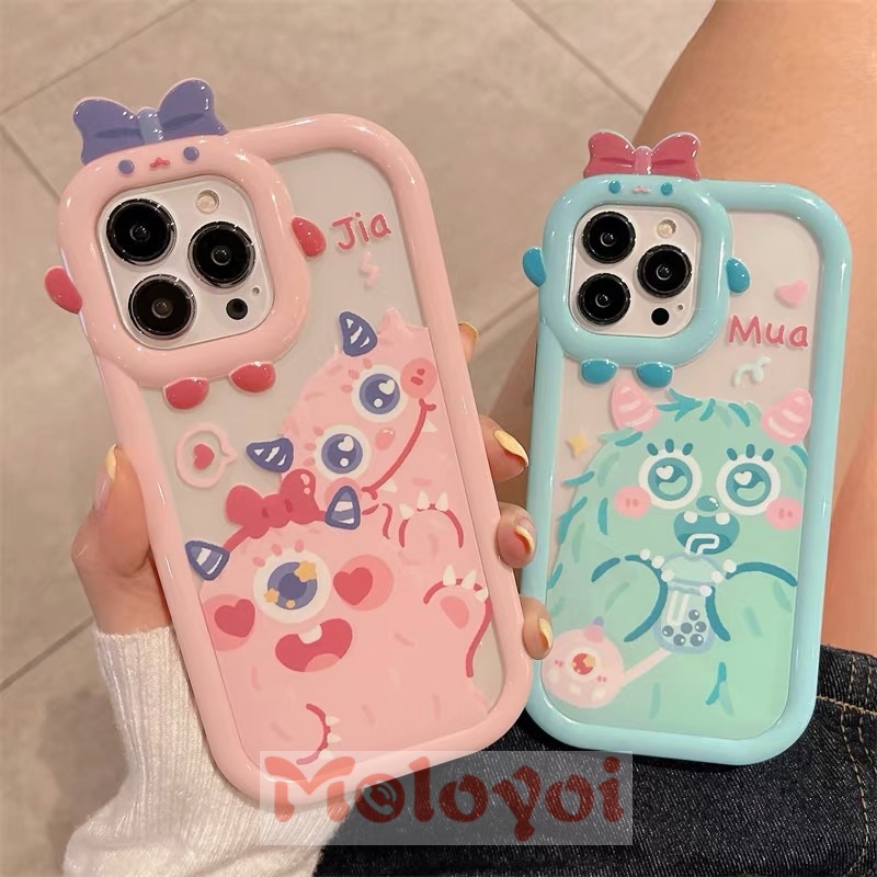 Soft Case Motif Monster Kecil Untuk IPhone 7 8 6 6S 14 Plus 11 XR 13 12 11 Pro MAX X XS MAX SE 2020