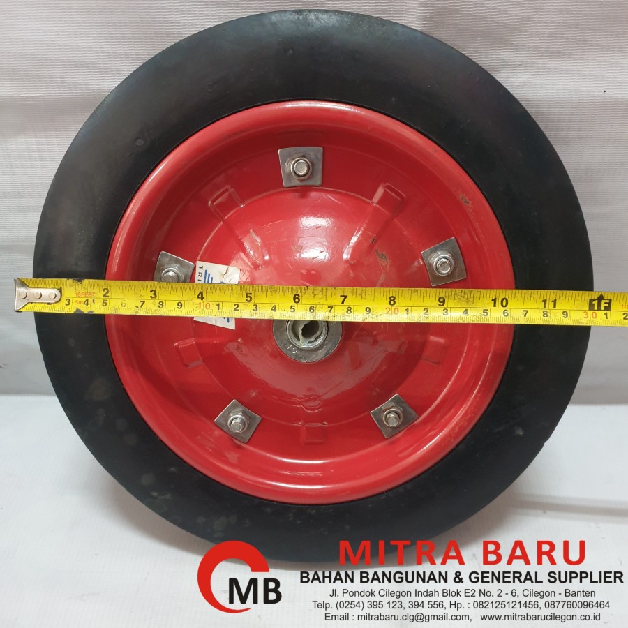 Jual Roda gerobak sorong/ban gerobak sorong merah/roda ban mati 12 ...