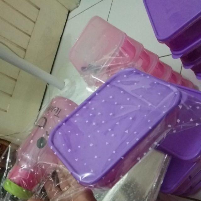 Parel Lunch Box Sendok Garpu + Botol Minum Kemasan Ulang Tahun