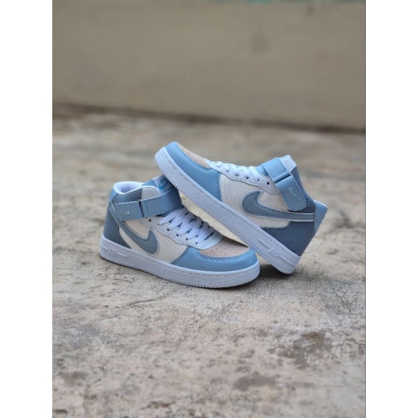 Sepatu • Air Force 1 Low UNC Blue Kualitas Import