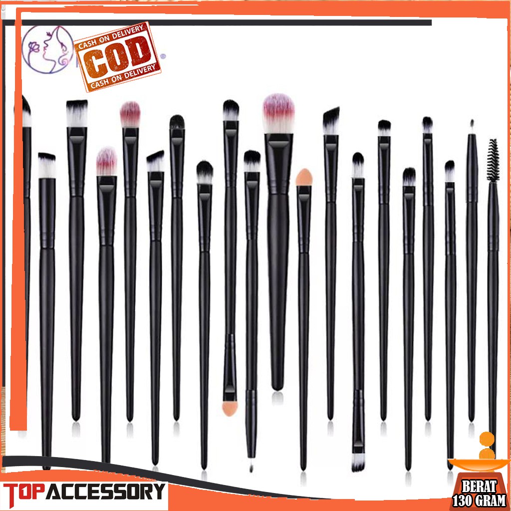 PROFESIONAL Kuas Make  Up  Pro 20pcs Tas  Profesional Brush 