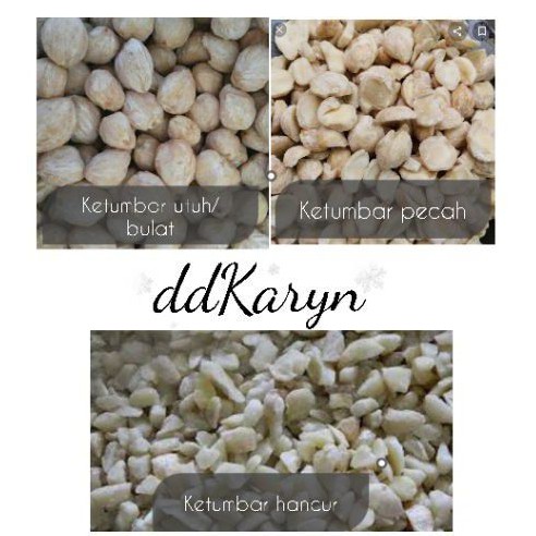 

1kg Biji Kemiri utuh /pecah/hancur