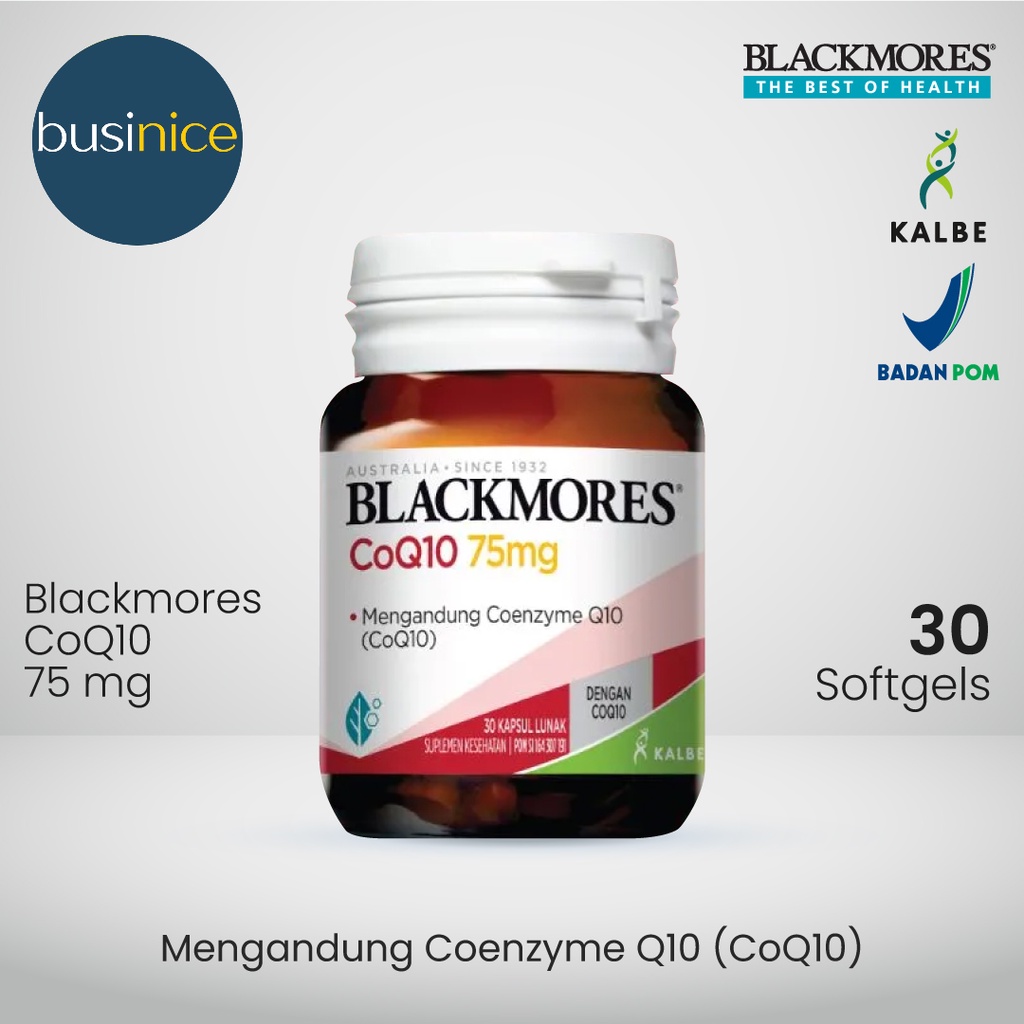 Blackmores CoQ10 75mg Suplemen Jantung BPOM Kalbe 30 Kapsul