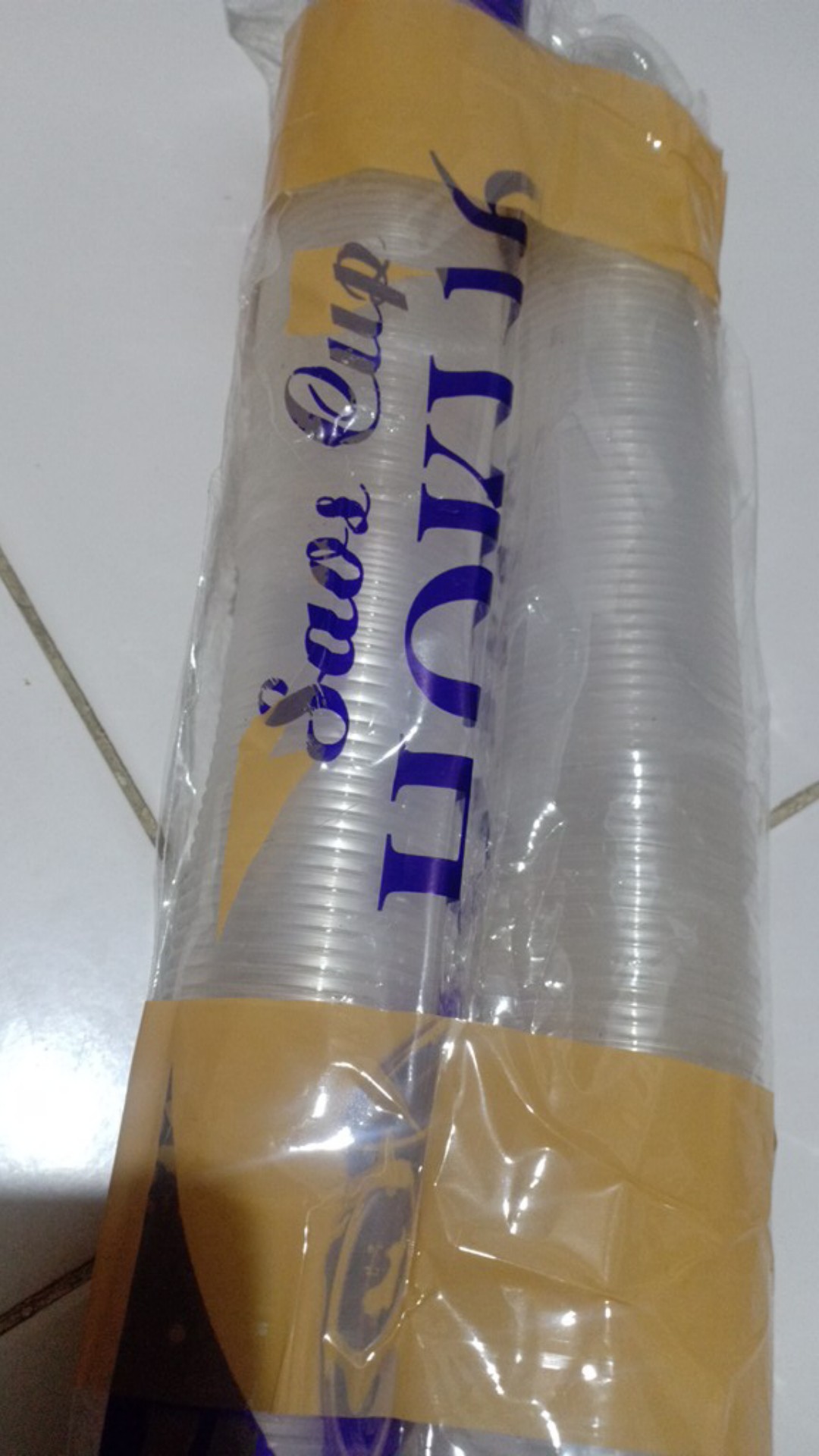 Cup Saos/sambal 30 Ml Round + Tutup Merek Hoki Harga 1 Roll Isi 50 Pcs