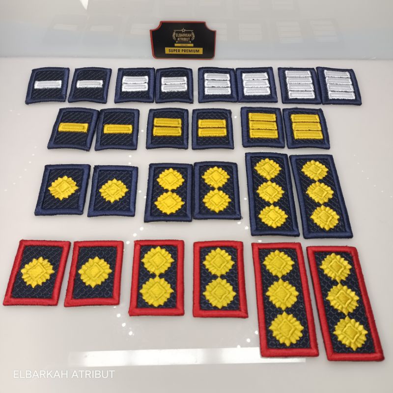 BADGE PANGKAT BORDIR TIMBUL POLSUSPAS KEMENKUMHAM