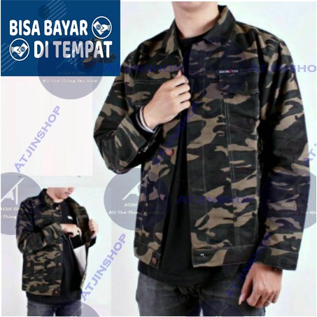 Atjin-Jaket Army CAMO series Premium Quality Jaket Pria Cowok [6 warna loreng]