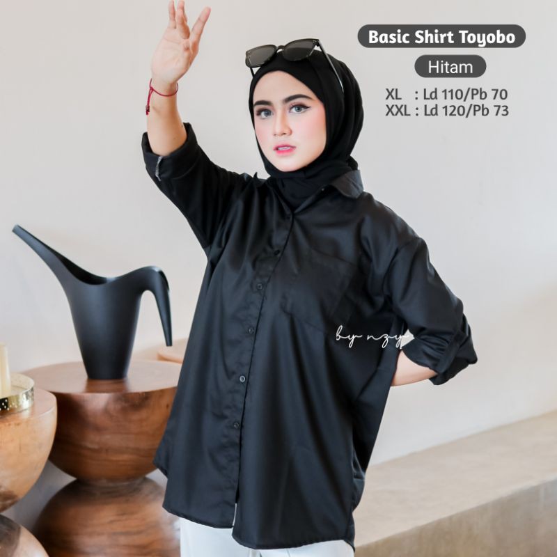 NAZEEYA Kemeja Basic Toyobo/Kemeja Toyobo/Kemeja Toyobo Polos/Kemeja Toyobo Jumbo/Kemeja Kerja