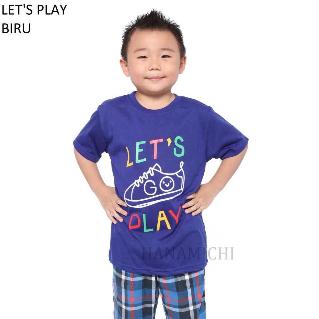 Hanamichi PLAY Kaos Anak Sablon Lengan Pendek