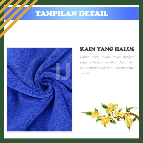 Kain Lap Microfiber Cleaning Cloth Towel Serbet Pembersih Serbaguna Murah Grosir