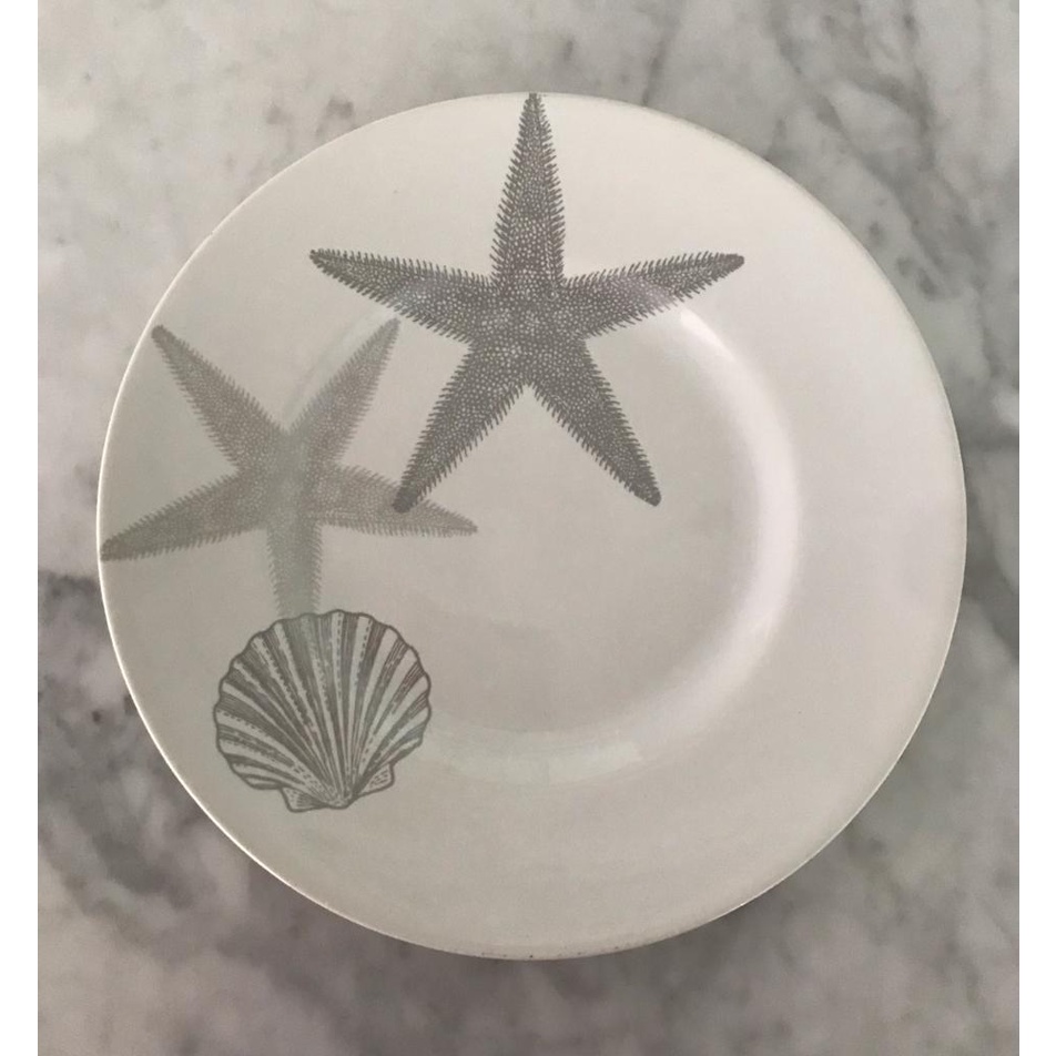 DINNER & SALAD PLATE MOTIF SEASHELL