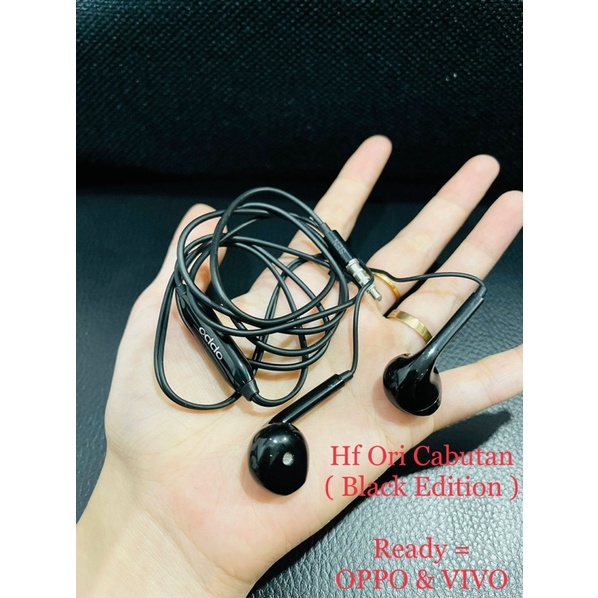 headset original copotan r15Pro black only oppo super bass audio