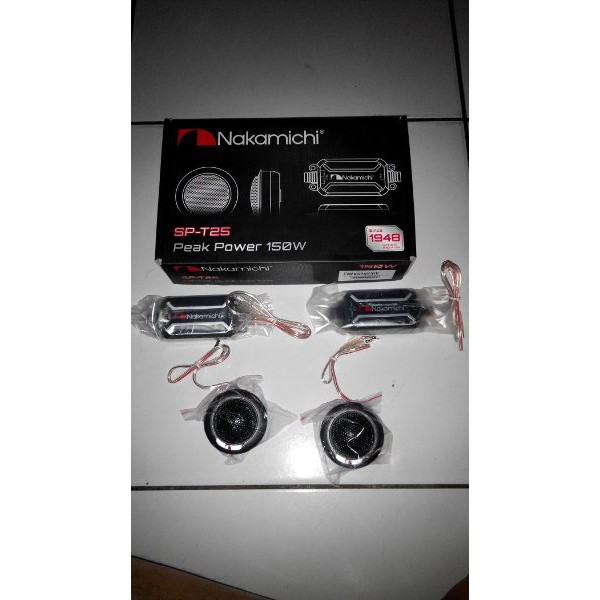 BARANG TERBAIK Tweeter dan Crossover Nakamichi T25 / tweeter mobil tambahan / tweeter Nakamichi /