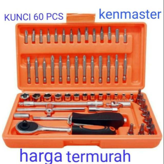 Kenmaster  , 60 Pcs  Kunci , Socket wrench  kunci 60 pcs