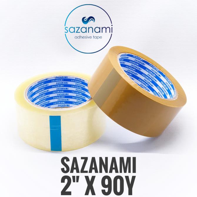 

Diskon Lakban Bening 2" Inch 90 Yard Sazanami Opp Tape Isolasi Selotip