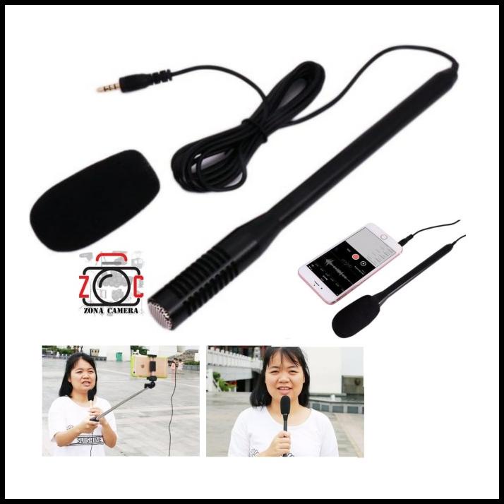 Microphone For Smartphone Laptop Action Camera Mic Kabel Hp Reporter