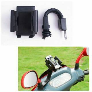 HOLDER MOTOR  HP JEPIT DARI SPION GAK GAMPANG RUSAK ATAU LEPAS