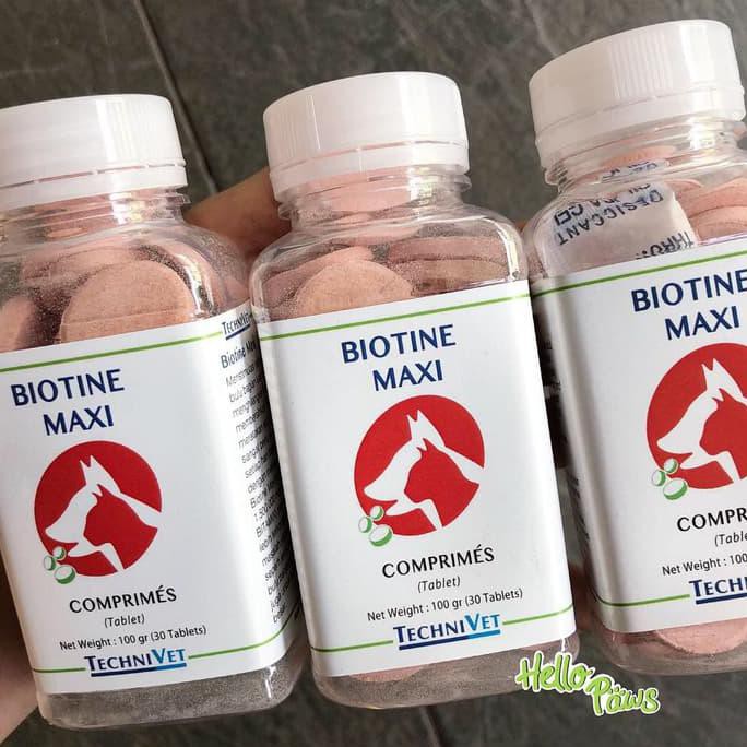 Terlengkap-Store Biotine Maxi 100Gr (Isi 30 Tablet) Vitamin Bulu Anjing Kucing