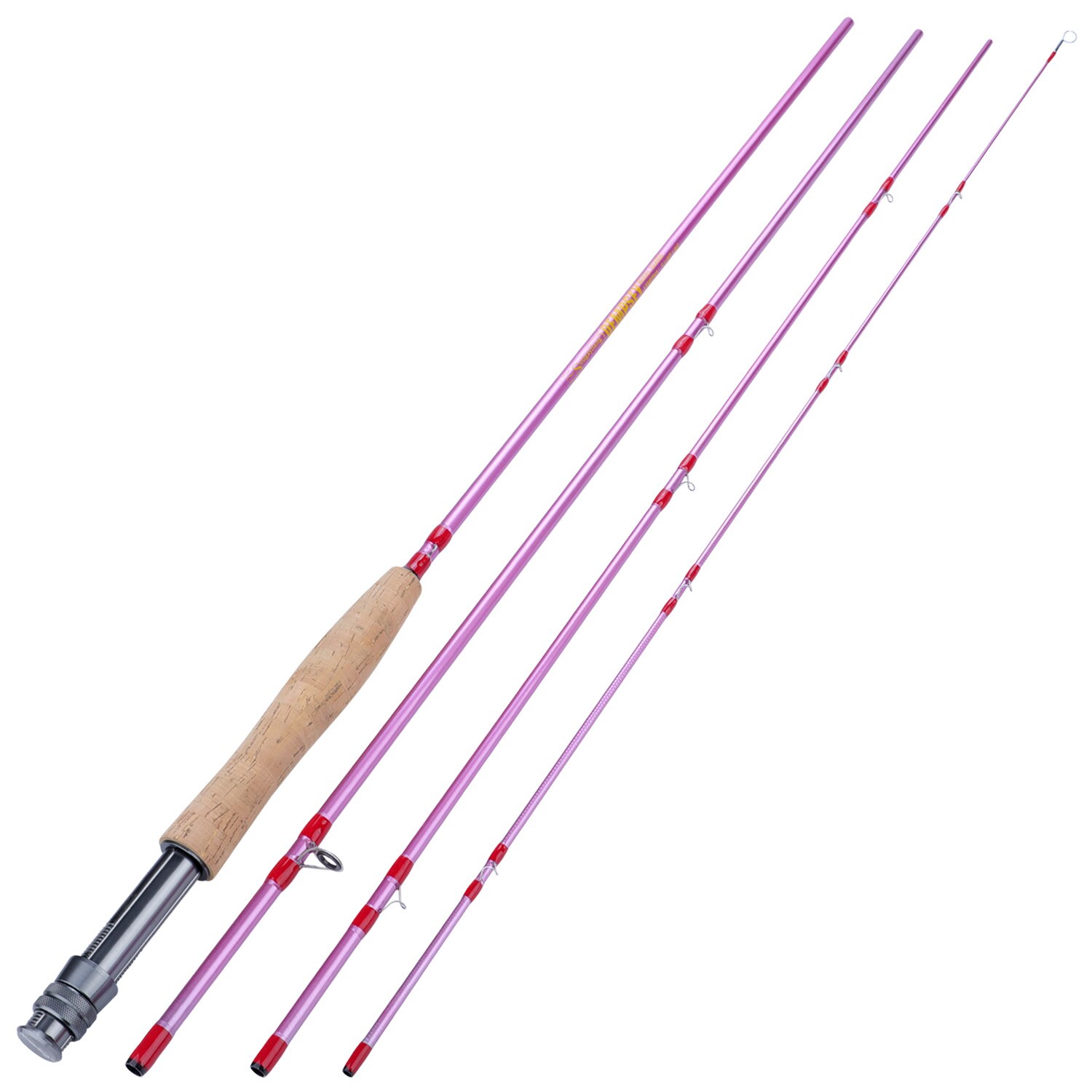 Sougayilang 2.7M Ultralight Fly Fishing Rods WT 5/6 4 Bagian Tindakan Cepat Batang Lalat Air Tawar untuk Trout Salmon Fishing Tackle-color 6